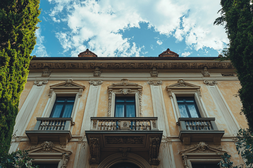 façade villa florentine italie luxe