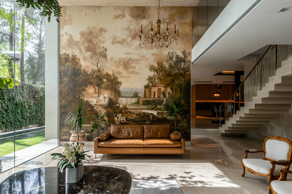 villa florentine interieur moderne
